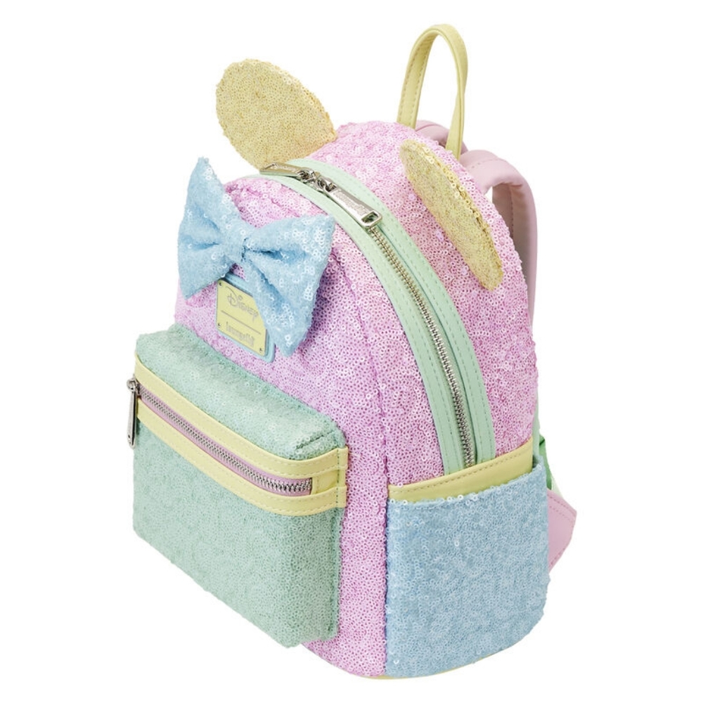 NWT Disney Loungefly Limited Edition Exclusive - Minnie Pastel Sequin Backpack - Picture 7 of 14